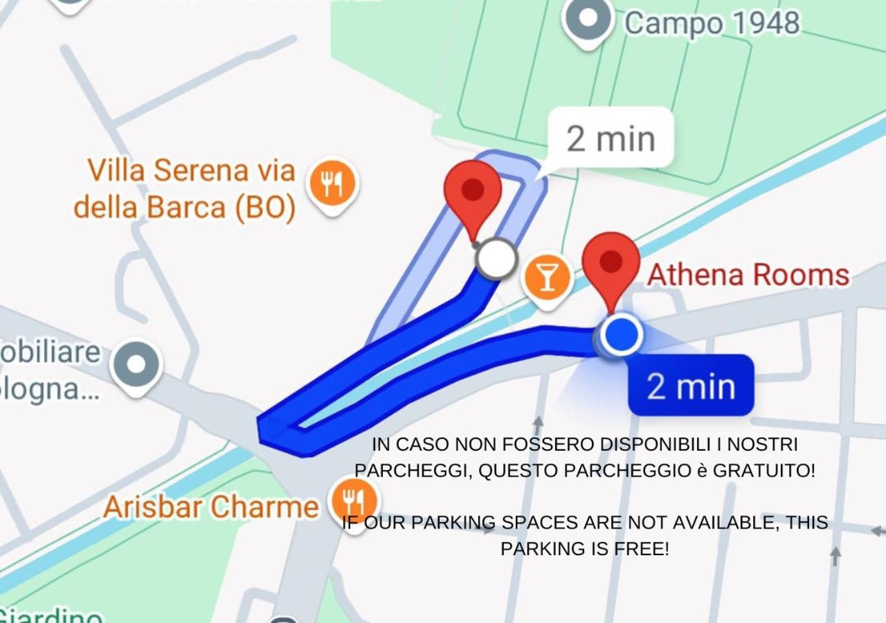Athena Rooms - Parcheggio Privato Μπολόνια Εξωτερικό φωτογραφία